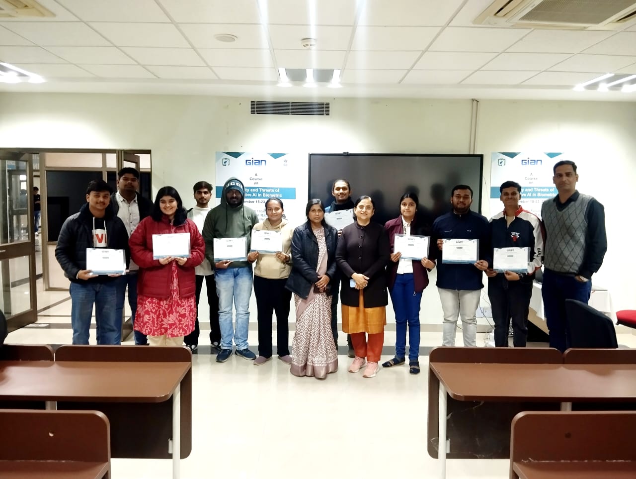 HCET Students at GIAN training program at IIITDM, Jabalpur